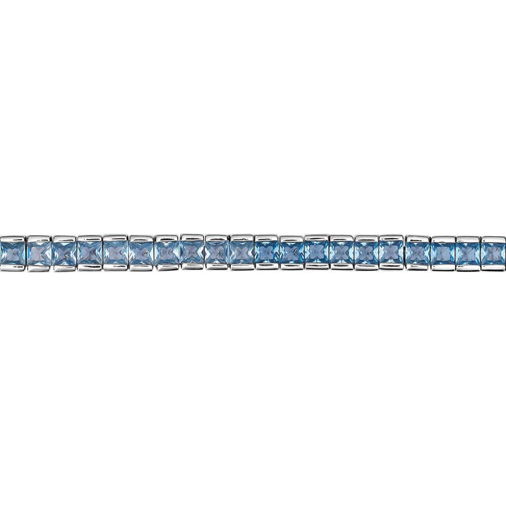 Bracciale Tennis Silver Rainbow Argento Rodiato Cubic Zirconia