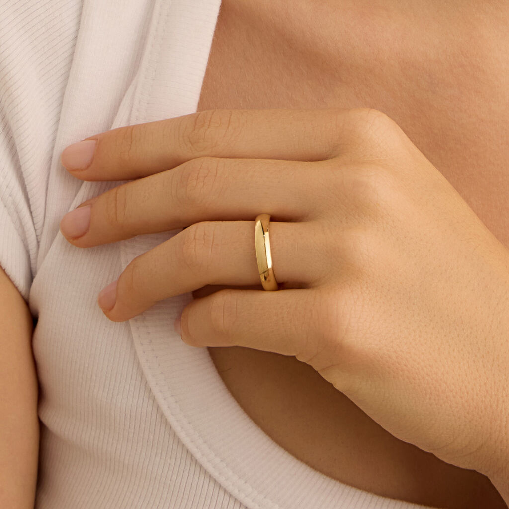 Fede Comoda Leggera 4 mm Oro Giallo