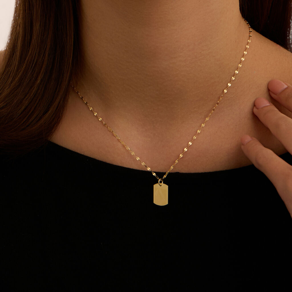 Pendente Poème Oro Giallo - Ciondoli con Incisione Donna | Stroili