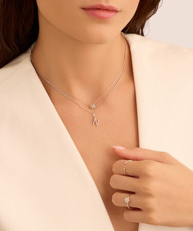Collana Sophia Oro Bianco Diamante