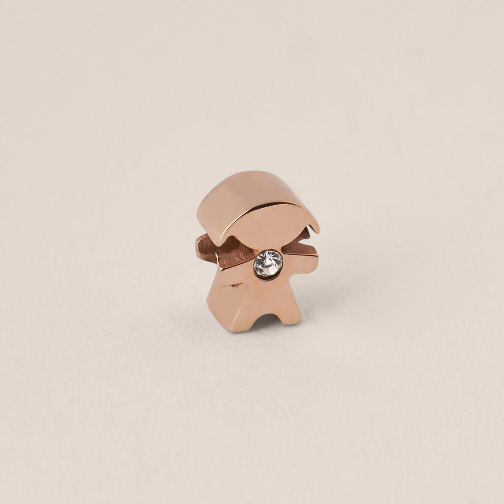 Bead Essential Code Acciaio Rosa Cristallo - Beads Donna | Stroili