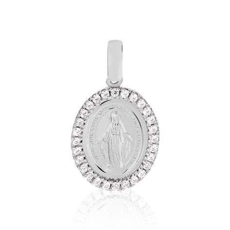 Pendente Holy Oro Bianco Cubic Zirconia - Ciondoli con Incisione Donna | Stroili