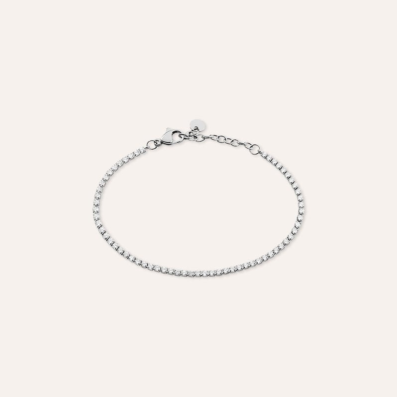 Bracciale Tennis Aura Acciaio Cubic Zirconia - Bracciali Tennis Donna | Stroili