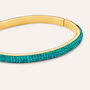 Bangle Aura Acciaio Dorato Cristallo