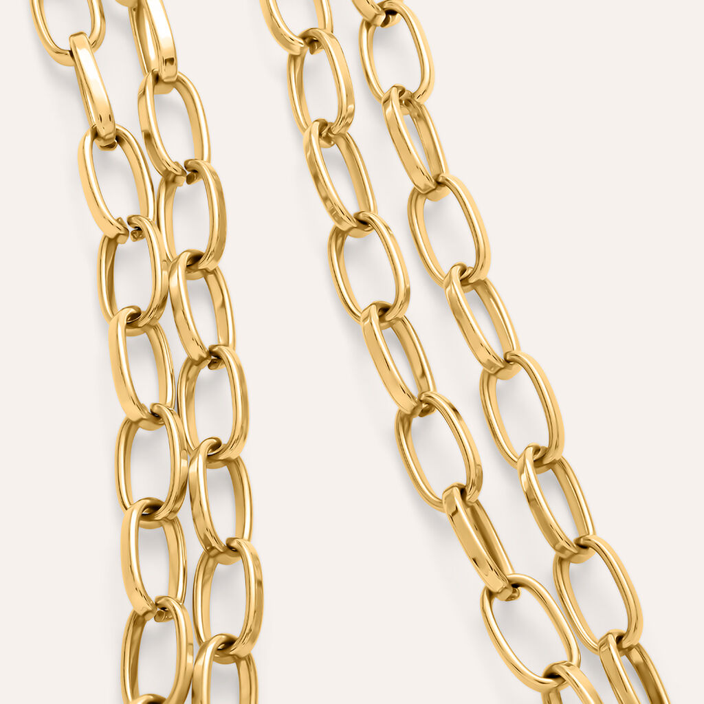 Collana Lady Code Acciaio Dorato - Collane Donna | Stroili