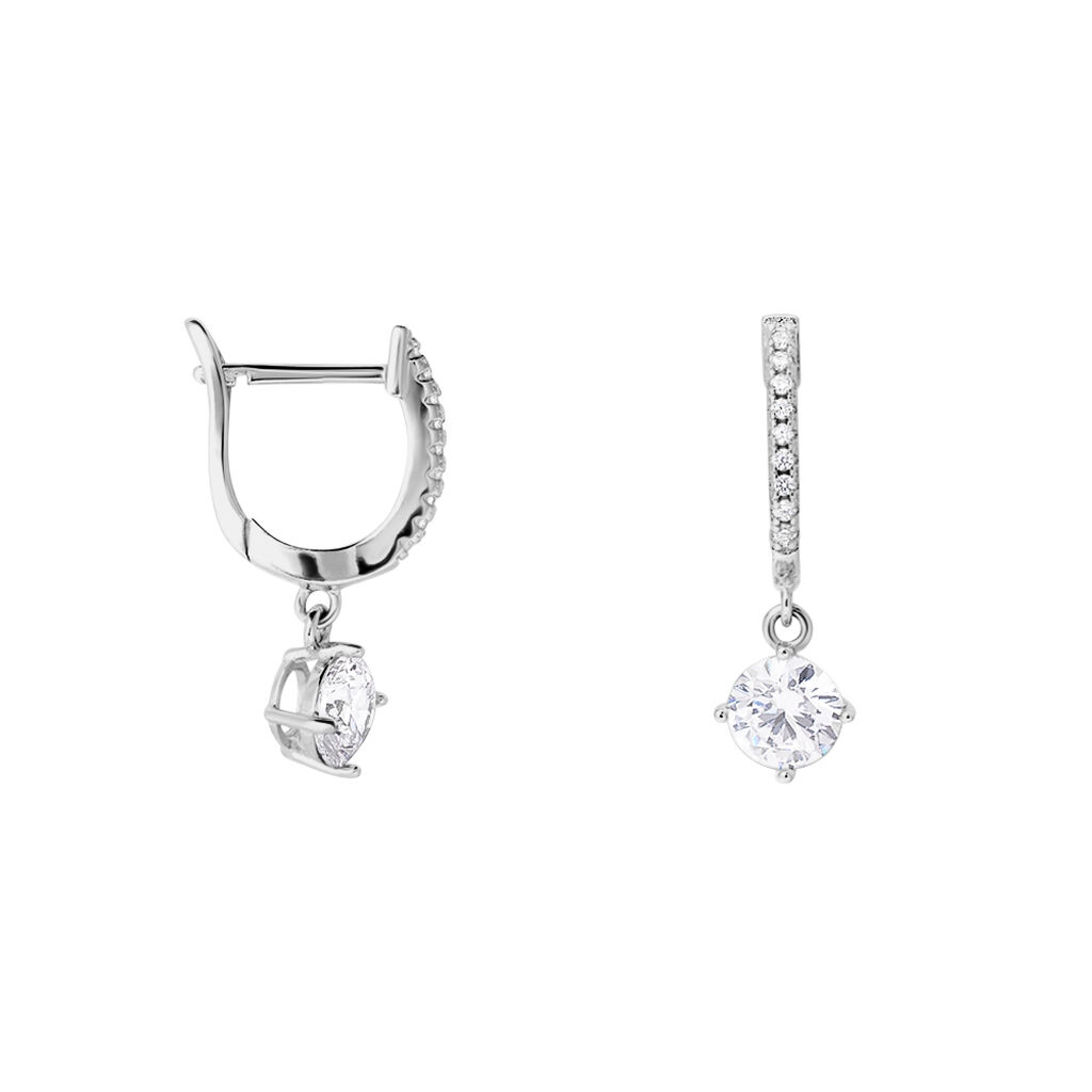 Orecchini Lobo Silver Elegance Argento Rodiato Cubic Zirconia - Orecchini a Lobo Donna | Stroili