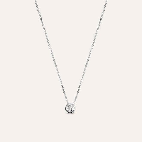 Collana Punto Luce Grace Oro Bianco Diamante - Collane Punto Luce Donna | Stroili