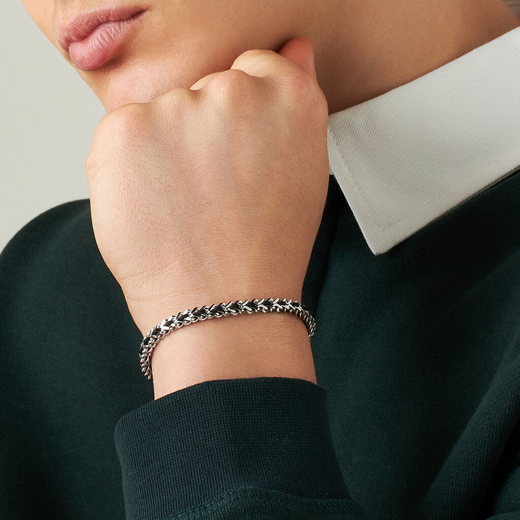 Bracciale Catena Man Code Acciaio - Bracciali Uomo | Stroili