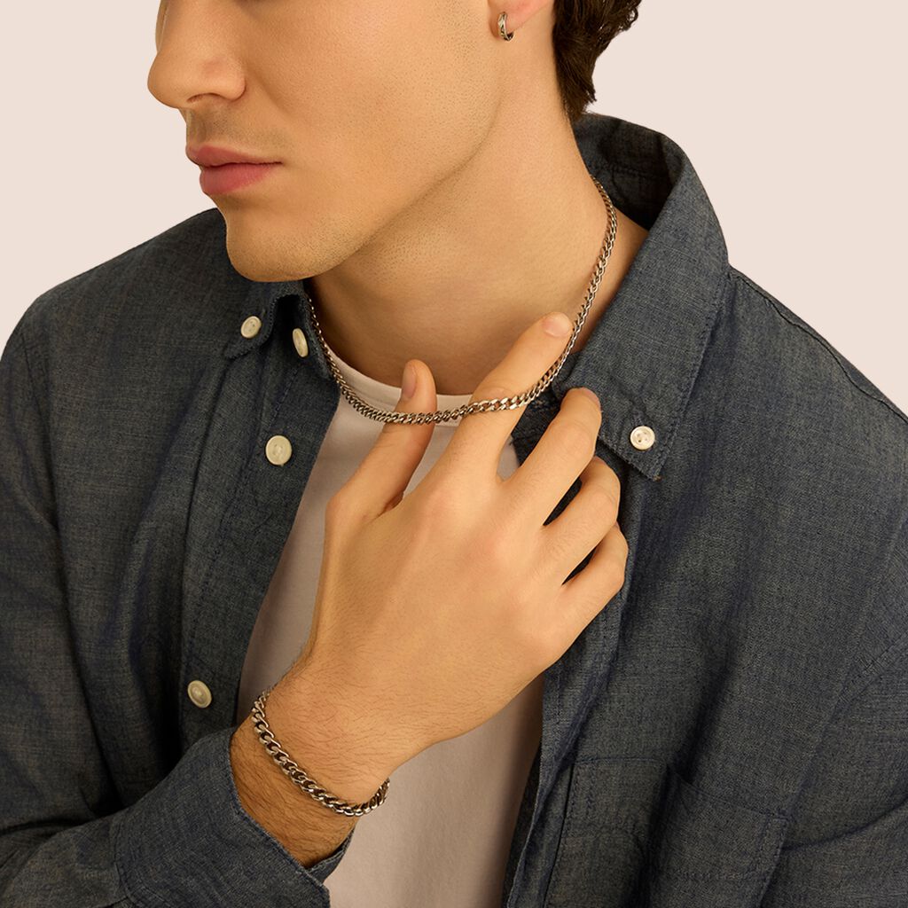 Bracciale Catena Man Code Acciaio