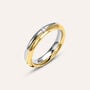 Fede Comoda 4 mm Oro Bicolore Diamante