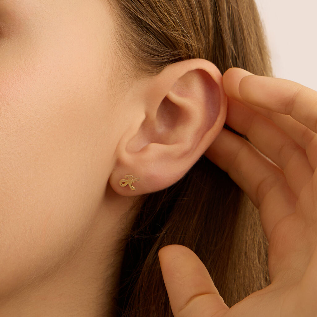 Mono Orecchino Lobo Bon Ton Oro Giallo