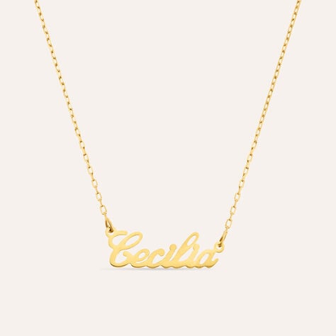 Collana Cecilia Gold Names Oro Giallo - Collane Unisex | Stroili