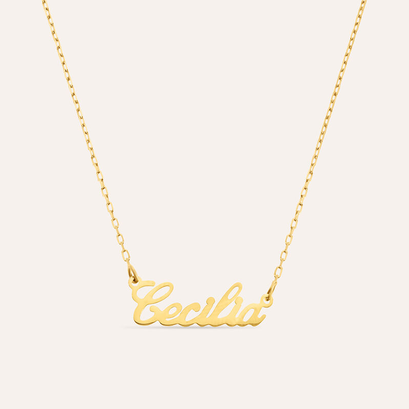 Collana Cecilia Gold Names Oro Giallo - Collane Unisex | Stroili
