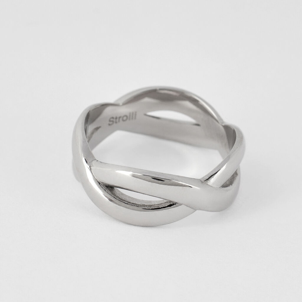 Anello Fascia Moonlight Acciaio