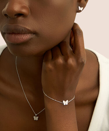 Orecchini Lobo Silver Moments Argento Rodiato Cubic Zirconia