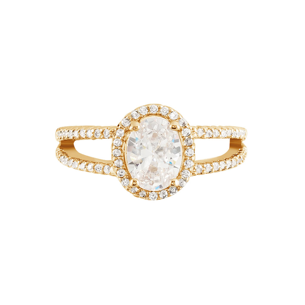 Anello Golden Dream Placcato Oro Giallo Cubic Zirconia - Anelli con Pietre Donna | Stroili