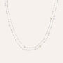 Collana Silver Pearls Argento Rodiato Perla sintentica