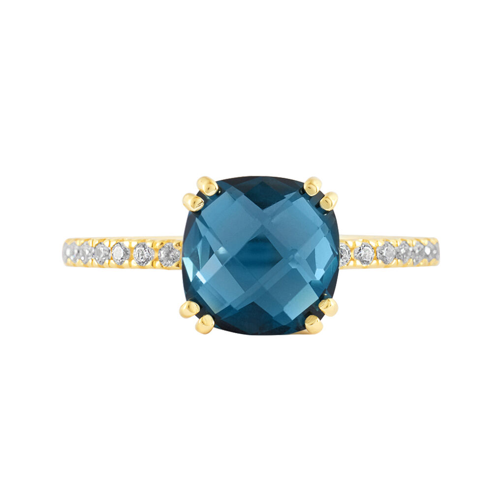 Anello Solitario Amélie Oro Giallo Topazio Cubic Zirconia - Anelli con Pietre Donna | Stroili