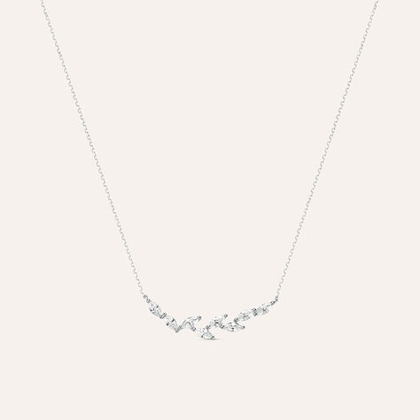 Collana Claire Oro Bianco Cubic Zirconia - Collane Donna | Stroili