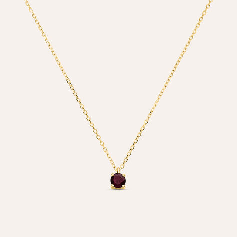 Collana Punto Luce Charlotte Oro Giallo Rubino - Collane Punto Luce Donna | Stroili