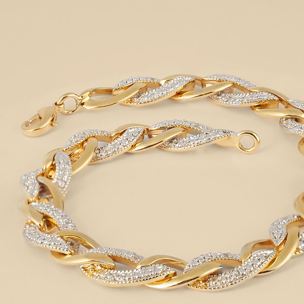 Bracciale Catena Golden Dream Placcato Oro Giallo Cubic Zirconia - Bracciali Amicizia Donna | Stroili