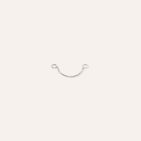 Catenina Veneziana per Piercing Bon Ton Oro Bianco 2.5cm - Essenziali Donna | Stroili