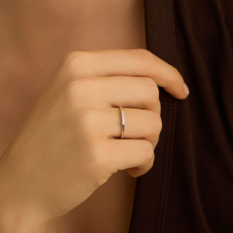 Anello Riviere Grace Oro Bianco Diamante - Anelli Riviere Donna | Stroili