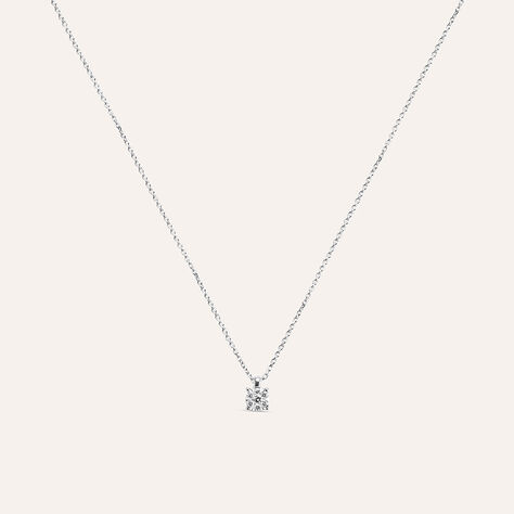 Collana Punto Luce Petali Oro Bianco Diamante - Collane Punto Luce Donna | Stroili