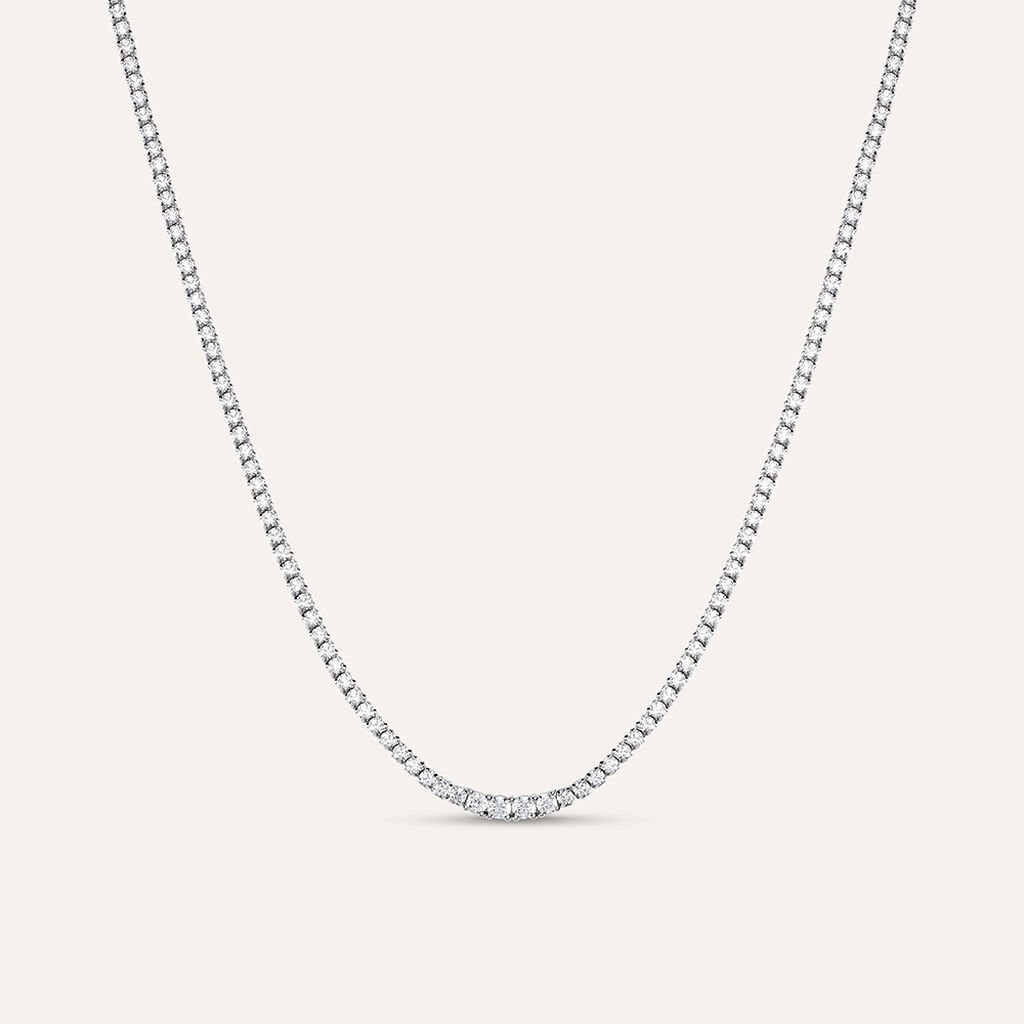 Collana Tennis Silver Elegance Argento Rodiato Cubic Zirconia - Collane Tennis Donna | Stroili