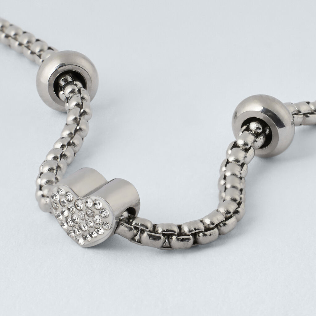 Charm Essential Code Acciaio Cristallo - Gioielli Donna | Stroili