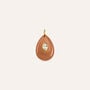 Pendente Radiance Acciaio Dorato Avventurina Cubic Zirconia
