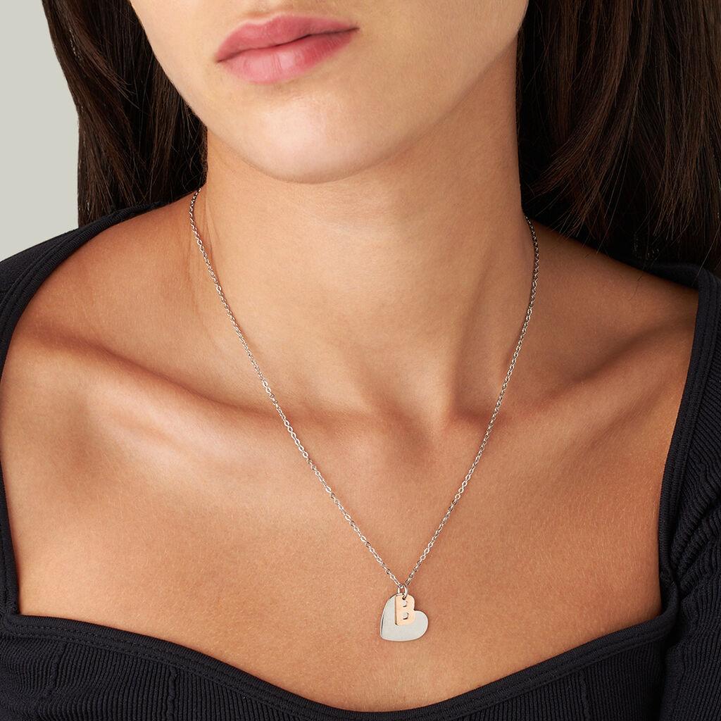 Collana Lady Chic Acciaio Bicolore Bianco / Rosa - Collane Donna | Stroili