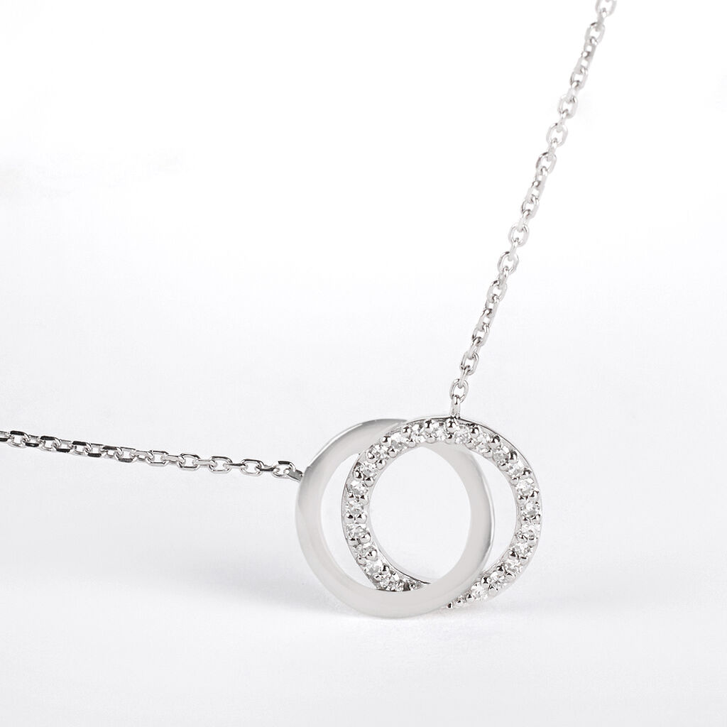 Collana Sophia Oro Bianco Diamante