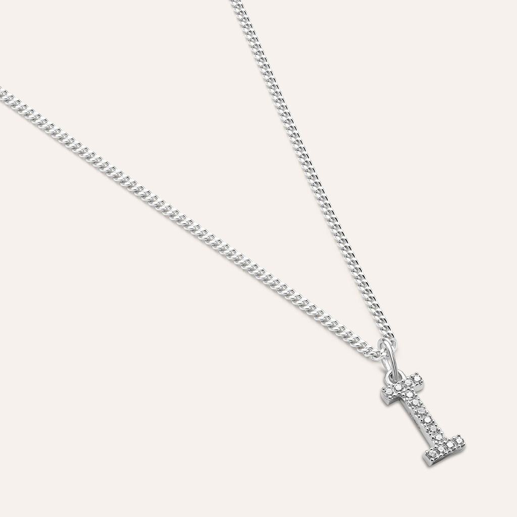 Pendente Poème Oro Bianco Cubic Zirconia - Ciondoli Donna | Stroili