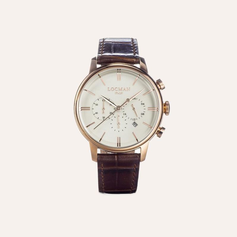 Orologio Al Quarzo Locman 1960 0254r05r-rravrgpn - Orologi con Datario Uomo | Stroili