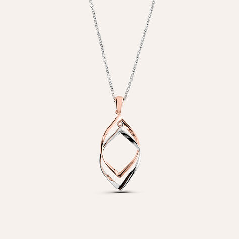 Collana Sunrise Acciaio Bicolore Bianco / Rosa - Collane Donna | Stroili