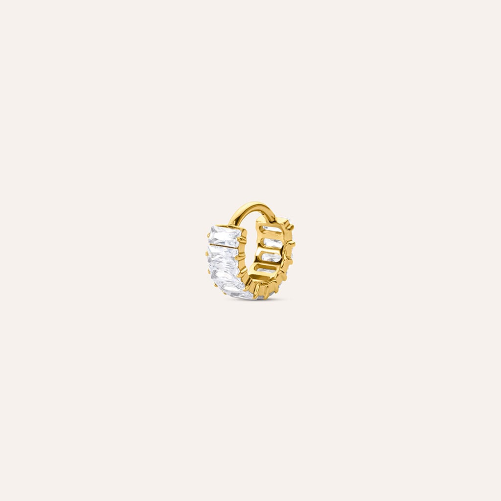 Piercing Orecchio Radiance Titanio ASTM F136 Dorato Cubic Zirconia
