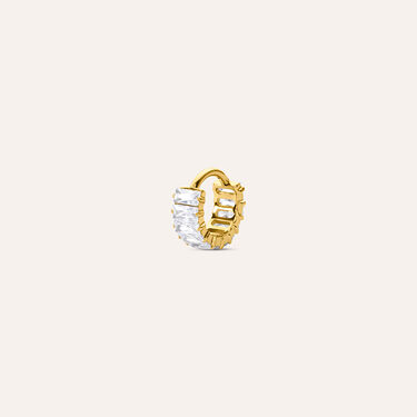 Piercing Orecchio Radiance Titanio ASTM F136 Dorato Cubic Zirconia