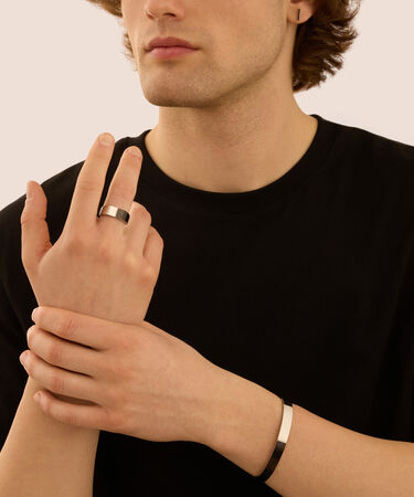 Bangle Man Code Acciaio Nero