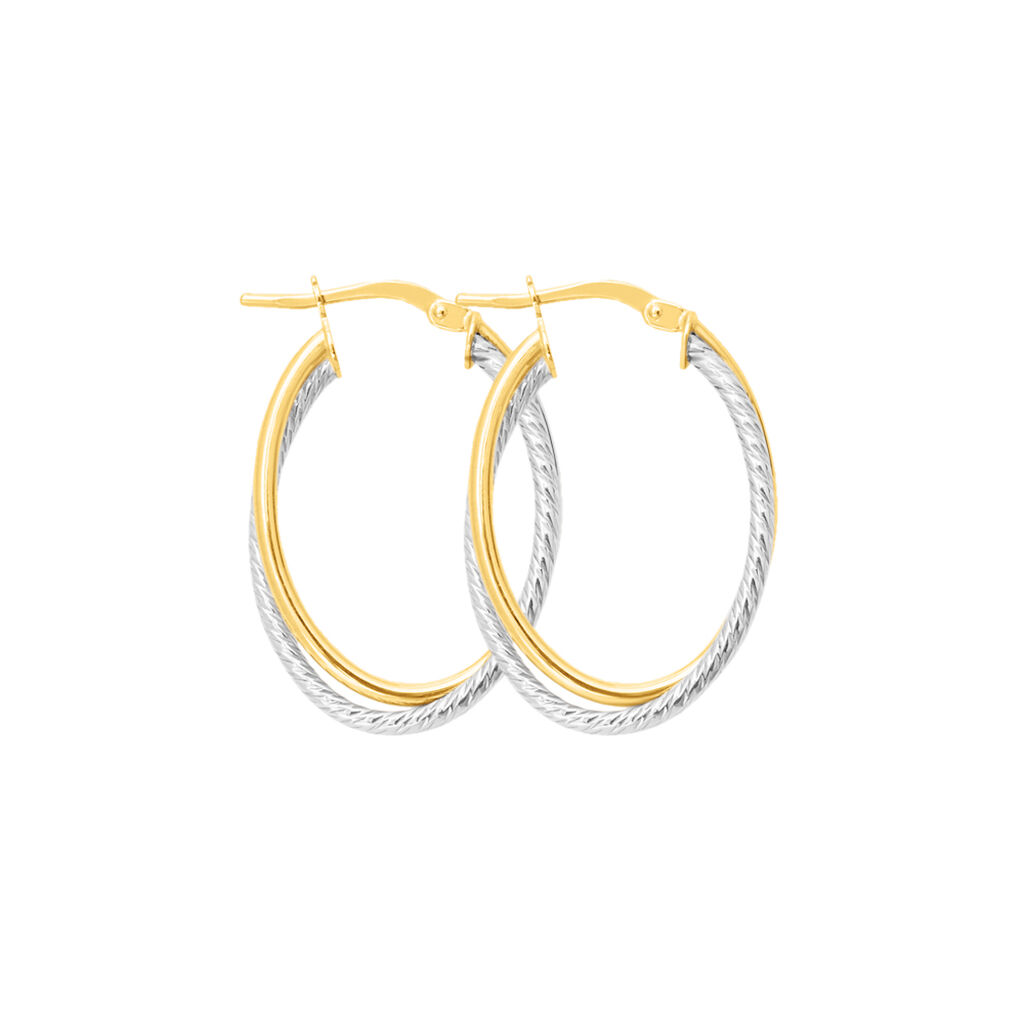 Orecchini A Cerchio Toujours Oro Bicolore - Orecchini a Cerchio Donna | Stroili