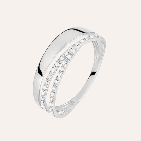 Anello Fascia Sophia Oro Bianco Diamante - Anelli con Pietre Donna | Stroili