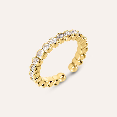 Anello Eternity Romantic Shine Metallo Dorato Cristallo - Anelli Eternity Donna | Stroili