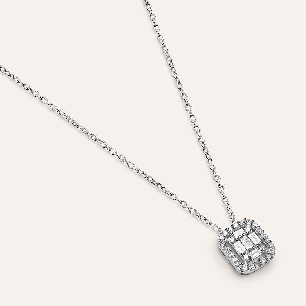 Collana Sophia Oro Bianco Diamante