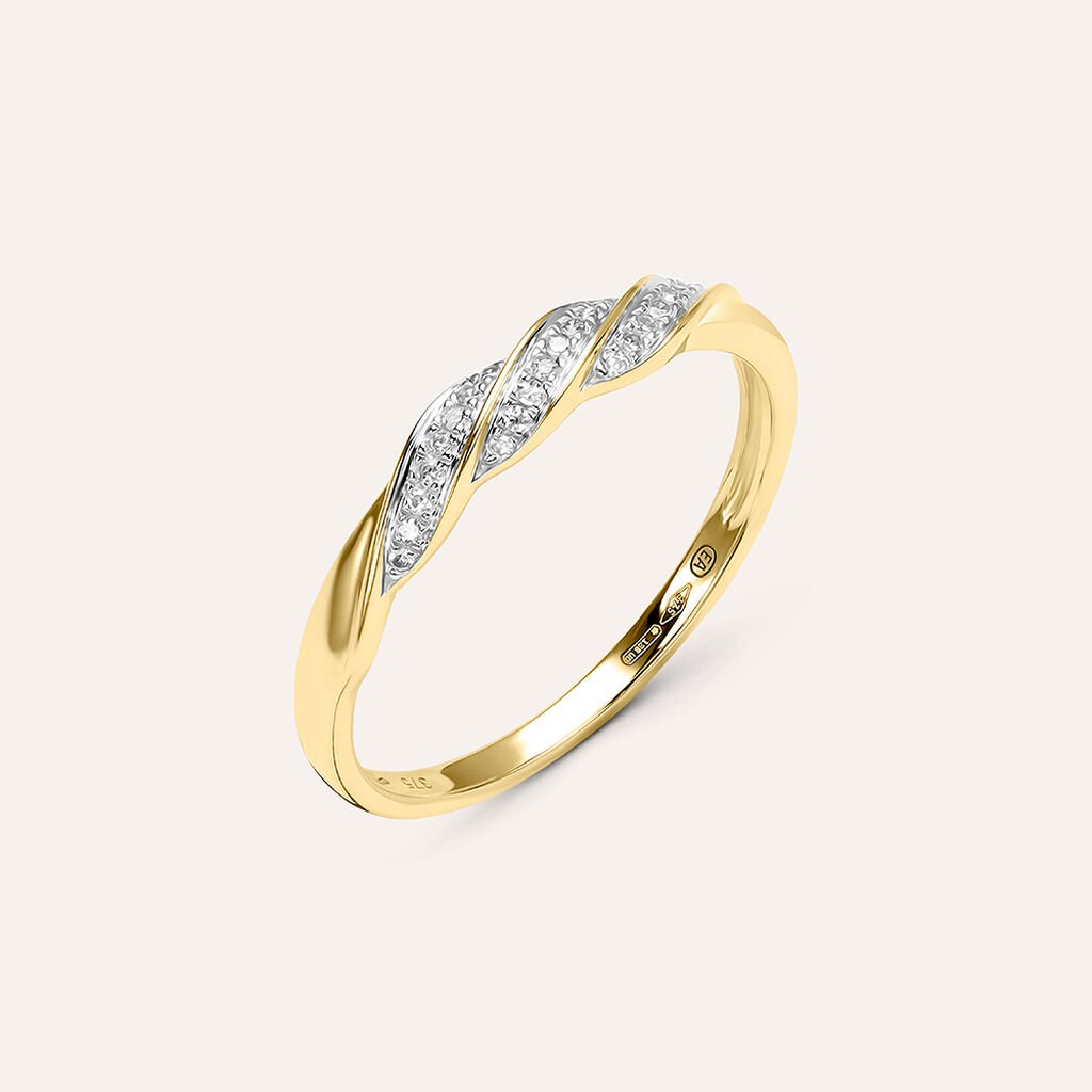 Anello Fascia Sophia Oro Bianco Diamante