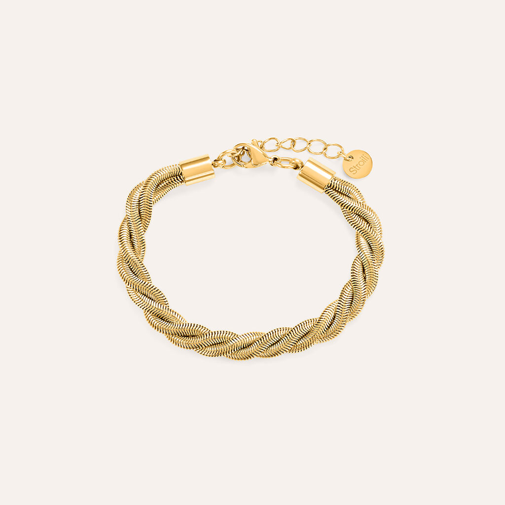 Bracciale Lady Code Acciaio Dorato - Bracciali Donna | Stroili