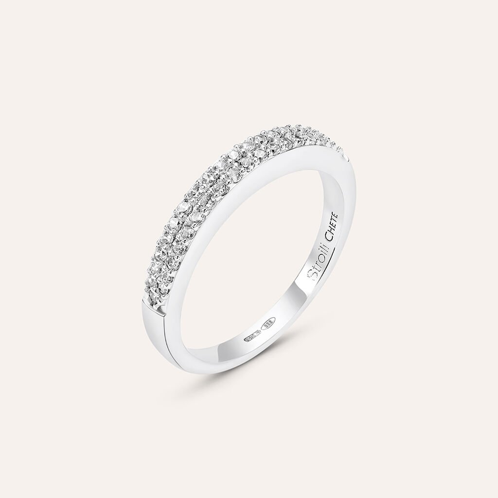 Anello Fascia Silver Elegance Argento Rodiato Cubic Zirconia - Anelli con Pietre Donna | Stroili