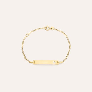 Bracciale Con Targhetta Holy Oro Giallo