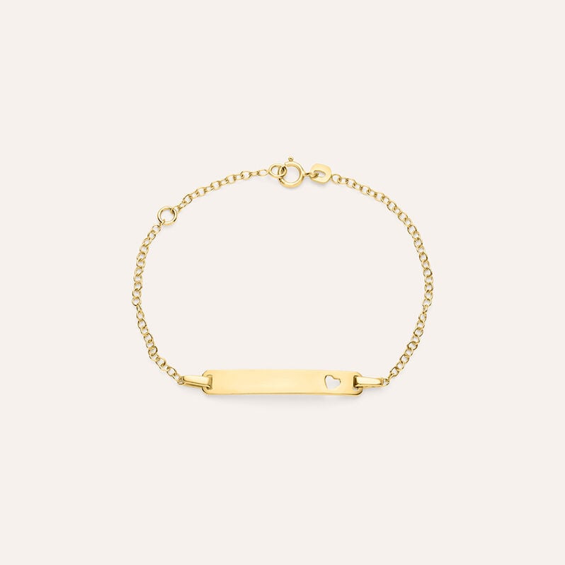 Bracciale Con Targhetta Holy Oro Giallo - Bracciali con Incisione Bambino | Stroili