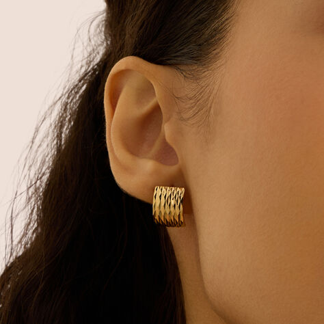 Orecchini A Cerchio Golden Lover Oro Giallo - Orecchini a Cerchio Donna | Stroili