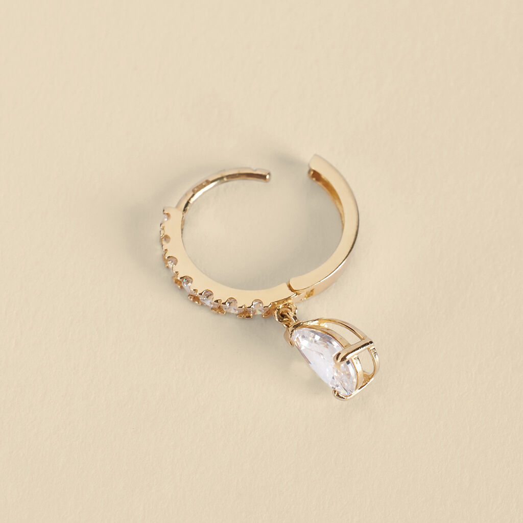 Orecchini A Cerchio Toujours Oro Giallo Cubic Zirconia - Orecchini a Cerchio Donna | Stroili